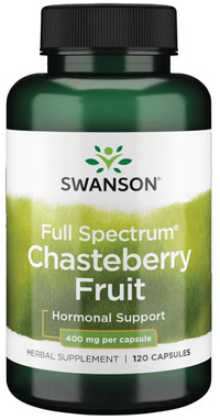 Miniatura de Swanson Chasteberry Fruit - 400 mg 120 cápsulas.
