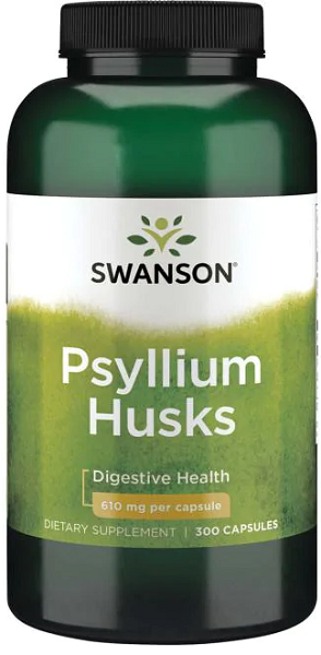 Swanson Psyllium Husks - 610 mg 300 cápsulas são uma forma natural e eficaz de melhorar os níveis de colesterol. Com o seu elevado teor de fibra solúvel, estas cascas ajudam a apoiar uma digestão saudável e a prevenir a obstipação.