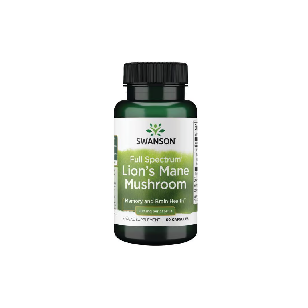 Lion's Mane Mushroom 500 mg 60 Capsules