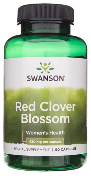 SwansonO suplemento Red Clover Blossom 430 mg 90 caps da Red Clover Blossom apoia a saúde da mulher durante o ciclo menstrual e a menopausa.