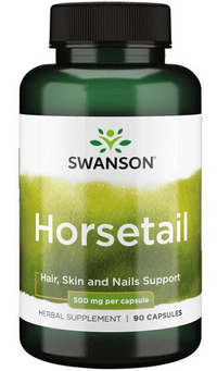 Miniatura de Swanson Cavalinha - 500 mg 90 cápsulas para apoiar o cabelo, a pele e as unhas.