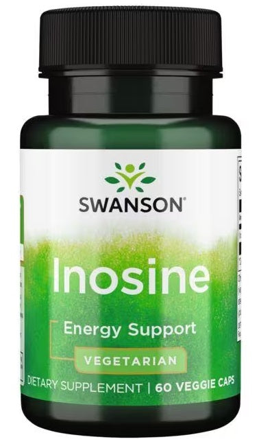 Swanson Inosina - 500 mg 60 cápsulas vegetais suporte energético cápsulas vegetais.