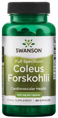Miniatura de Swanson Coleus Forskohlii - 400 mg 60 cápsulas.