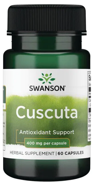 Swanson Cuscuta 400 mg 60 cápsulas cápsulas de apoio antioxidante.