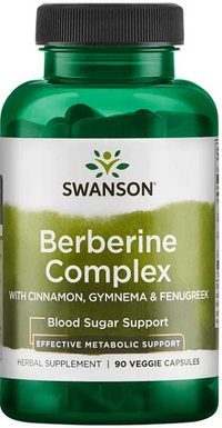 Miniatura de Swanson Berberine Complex - 90 cápsulas vegetais.