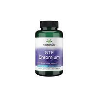 Thumbnail for Bottle of Swanson GTF Chromium - Features ChromeMate 100 mcg 200 Capsules dietary supplement for glucose metabolism and blood sugar support.