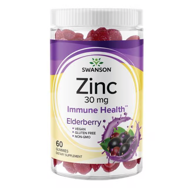 Zinco 30 mg 60 Gummies - Sabugueiro - frente