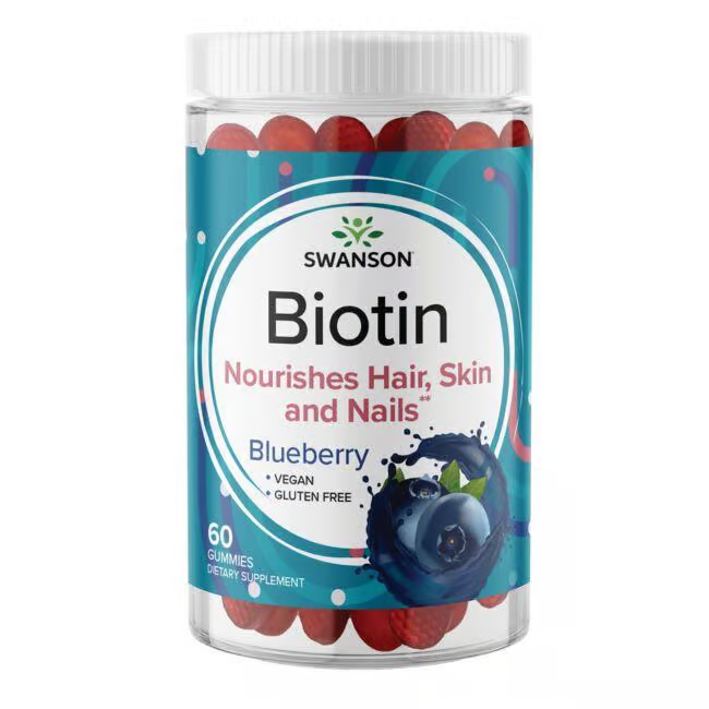 Biotin 5000 mcg 60 Gummies - Blueberry