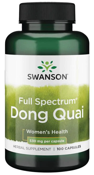 Swanson dong quai - 530 mg 100 cápsulas saúde da mulher cápsulas.