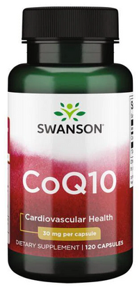 Thumbnail for Swanson Coenzima Q10 - 30 mg 120 cápsulas para a saúde cardiovascular.