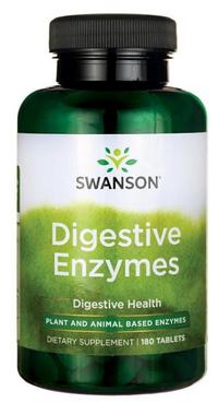 Miniatura de Um frasco de Swanson Digestive Enzymes - 180 tabs.