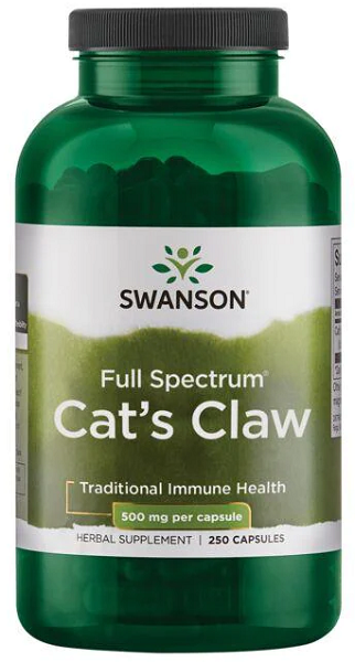Swanson Cats Claw - 500 mg 250 cápsulas.