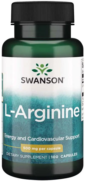 L-Arginina - 500 mg 100 cápsulas - frente 2