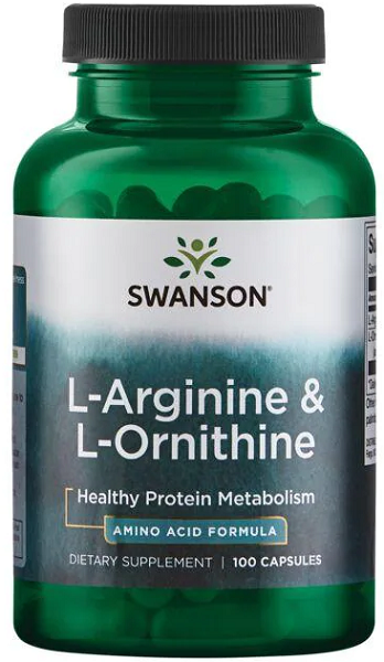 L-Arginina - 500 mg & L-Ornitina - 250 mg 100 cápsulas - frente 2