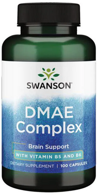 Miniatura de um frasco de Swanson DMAE Complex 100 caps.