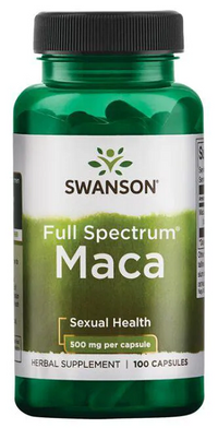 Miniatura de Swanson Maca - 500 mg 100 cápsulas.