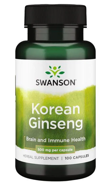 Ginseng coreano - 500 mg 100 cápsulas - frente 2