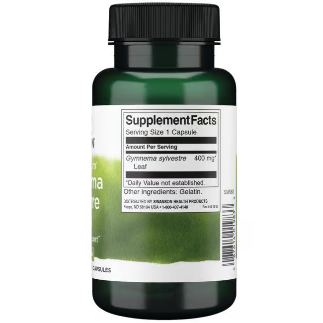 Gymnema Sylvestre Leaf 400 mg 100 Capsules