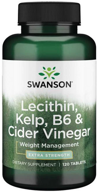 Miniatura de Lecitina, algas, B6 e vinagre de sidra - 120 comprimidos - frente 2