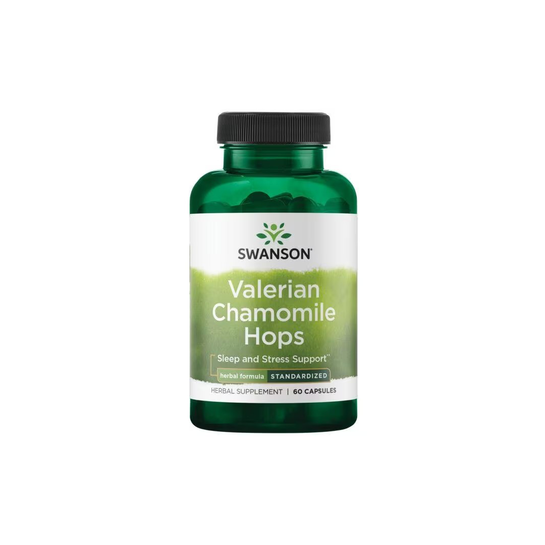 Valerian Chamomile Hops - Standarized 60 Capsules