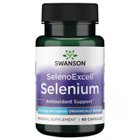 Thumbnail for Swanson's SelenoExcell Selenium offers antioxidant support for cardiovascular care with 60 capsules, each containing 200 mcg of selenium.