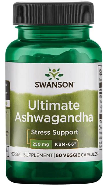 Ashwagandha - KSM-66 - 250 mg 60 cápsulas vegetais - frente