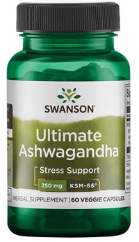Miniatura de Ashwagandha - KSM-66 - 250 mg 60 cápsulas vegetais - frente