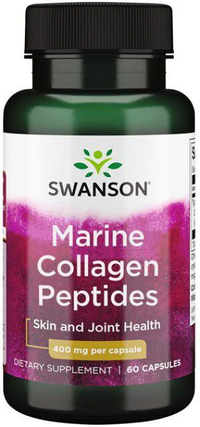 Miniatura de Swanson Colagénio Marinho - 400 mg 60 cápsulas, para a saúde da pele e das articulações.