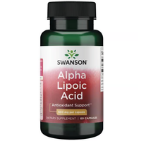 Thumbnail for Swanson's Alpha Lipoic Acid supplement offers 60 capsules, each with 600 mg of antioxidants for metabolic support and wellness, enhancing your body's defenses.