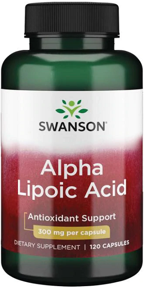 Swanson Ácido alfa-lipóico - 300 mg 120 cápsulas.