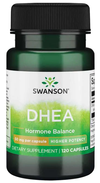 Swanson DHEA - 50 mg 120 cápsulas cápsulas de equilíbrio hormonal.