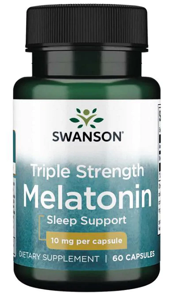 Swanson melatonina - 10 mg 60 cápsulas.