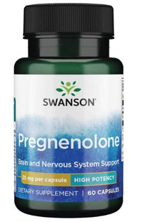 Miniatura da descrição do produto: Obtém o melhor impulso para a tua saúde com Swanson Ultra-Pregnenolone. Este frasco de Swanson Pregnenolone - 25 mg 60 cápsulas fornece um apoio essencial para otimizar os teus níveis hormonais e gerais.