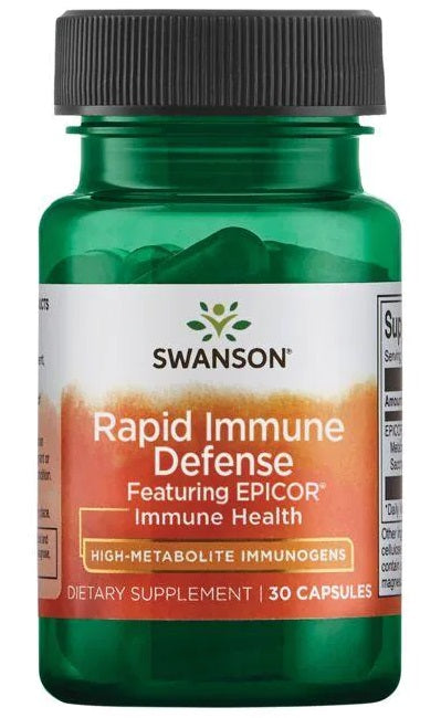 Defesa imunitária rápida de Swanson com EpiCor 500 mg 30 caps.
