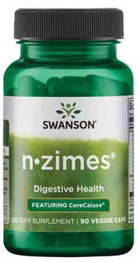 Miniatura de Swanson N-Zimes - 90 cápsulas vegetais ajudam a digestão e a absorção dos nutrientes.
