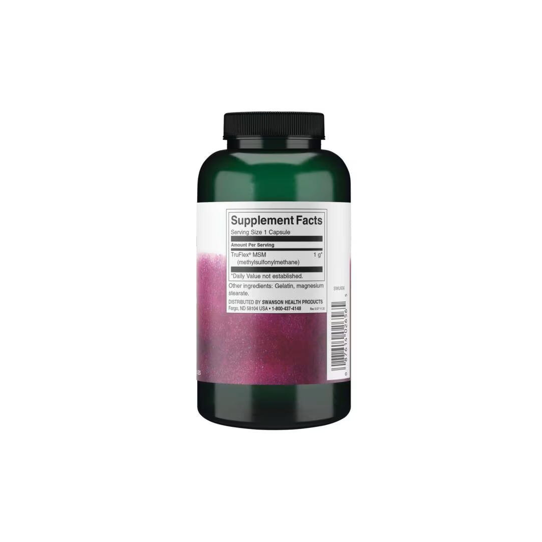 MSM 1000 mg 120 Capsules - supplement facts