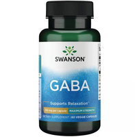 Thumbnail for GABA 750 mg 60 Veggie Capsules - Maximum Strength