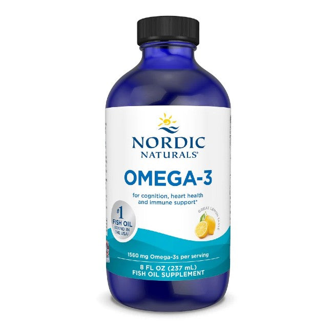 Omega-3 1560 mg 8 fl oz (237 ml) Lemon Taste - front