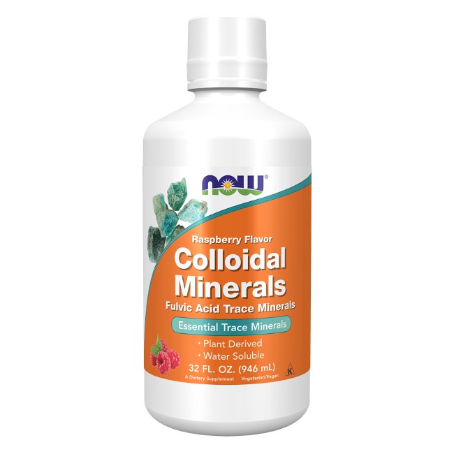 Colloidal Minerals Raspberry Flavor Liquid 32 fl oz (946 ml) - front