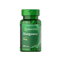 Miniatura de um frasco de Puritan's Pride Manganese 50 mg 100 tabs.