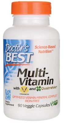 Doctor's Best Multivitamin 90 cápsulas vegetais são cuidadosamente formuladas para fornecer vitaminas e minerais essenciais que apoiam um sistema imunitário saudável.