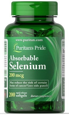 Melhora a função da tiroide e apoia a saúde do sistema imunitário com Puritan's Pride Selenium 200 mcg 200 softgel, fortificado com poderosos antioxidantes.