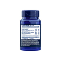 Thumbnail for The BioActive Complete B-Complex 60 Vegetarian Capsules from Life Extension comes in a blue bottle, featuring a detailed supplement facts label on the side that highlights its rich content of bioactive B vitamins, essential for supporting healthy metabolism.