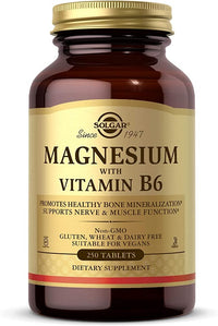 Miniatura de Um frasco de Solgar Magnesium with Vitamin B6 250 Tablets.