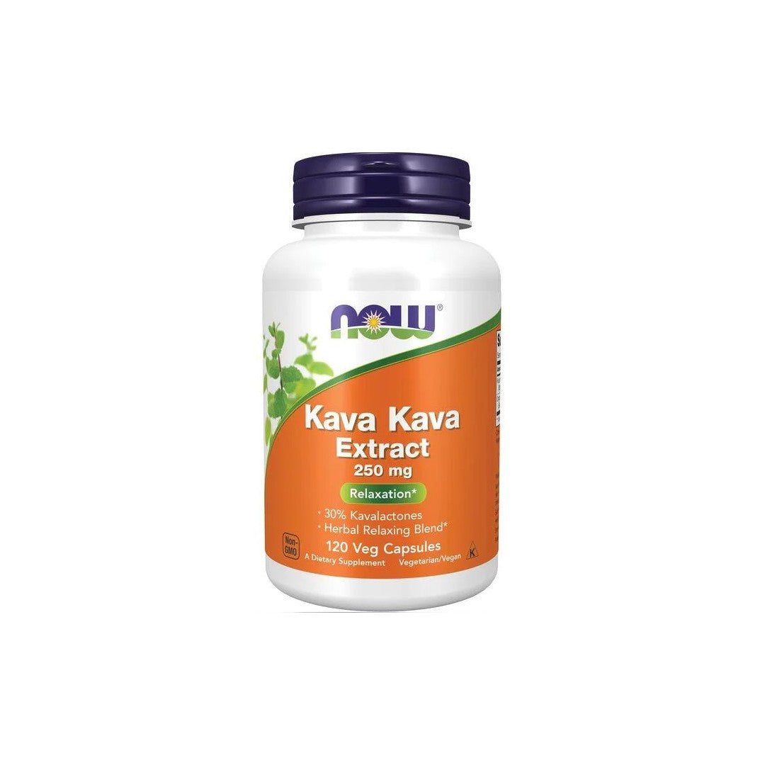Extracto de Kava Kava 250 mg 120 Cápsulas Vegetais Frente