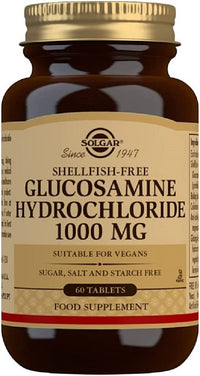 Miniatura de um frasco de Cloridrato de glucosamina 1000 mg 60 comprimidos de Solgar.