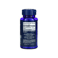 Miniatura do verso de um frasco azul do suplemento DHEA 50 mg 60 cápsulas da Life Extension.