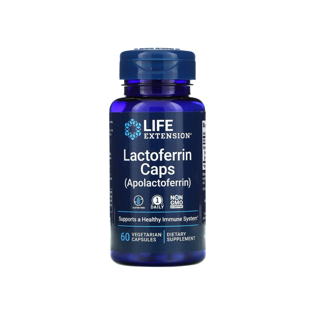 Lactoferrin 300 mg 60 vege capsules - front