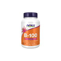 Miniatura de Now Foods Vitaminas B-100 mg Complexo 100 Cápsulas Vegetais para a saúde imunitária.