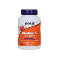 Miniatura de Now Foods Choline & Inositol 250/250 mg 100 cápsulas.